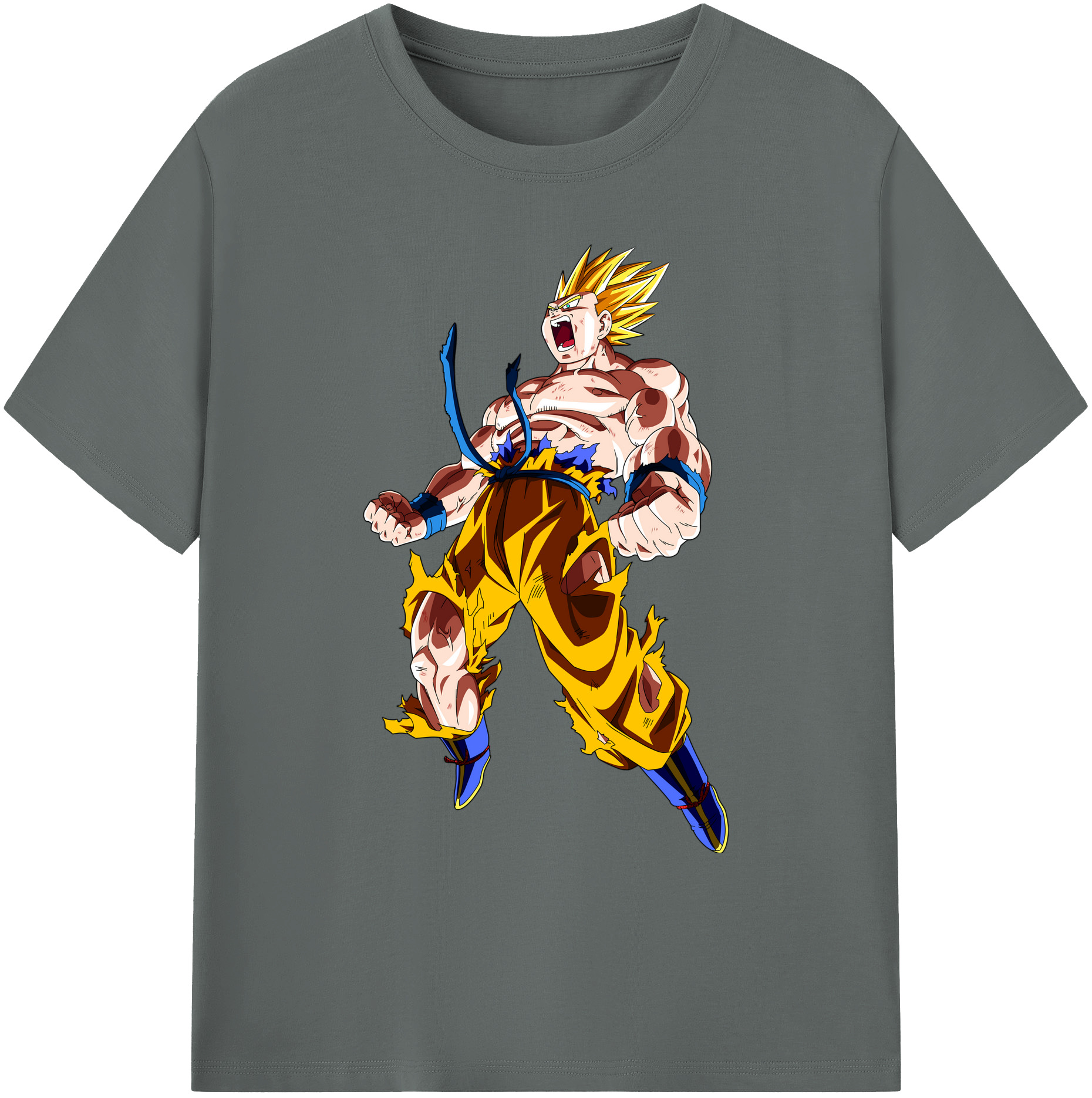 （画像用） ドラゴンボール 孫悟空（そん ごくう）Son Goku カカロット DRAGON BALL Kakarotto 綿100％ メンズ半袖Tシャツ｜肌触りやわらか＆通気性
